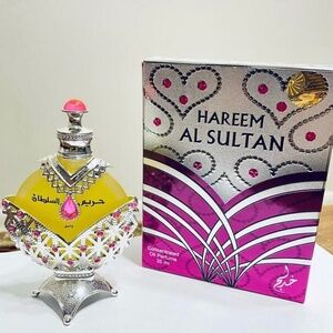 Hareem Al Sultan Silver Arabian Oil, Attar, Floral, Clean Beauty, NWT
